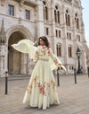 Jhalak By Sayuri Chinon Silk Wholesale Gown With Dupatta Suppliers In Mumbai
